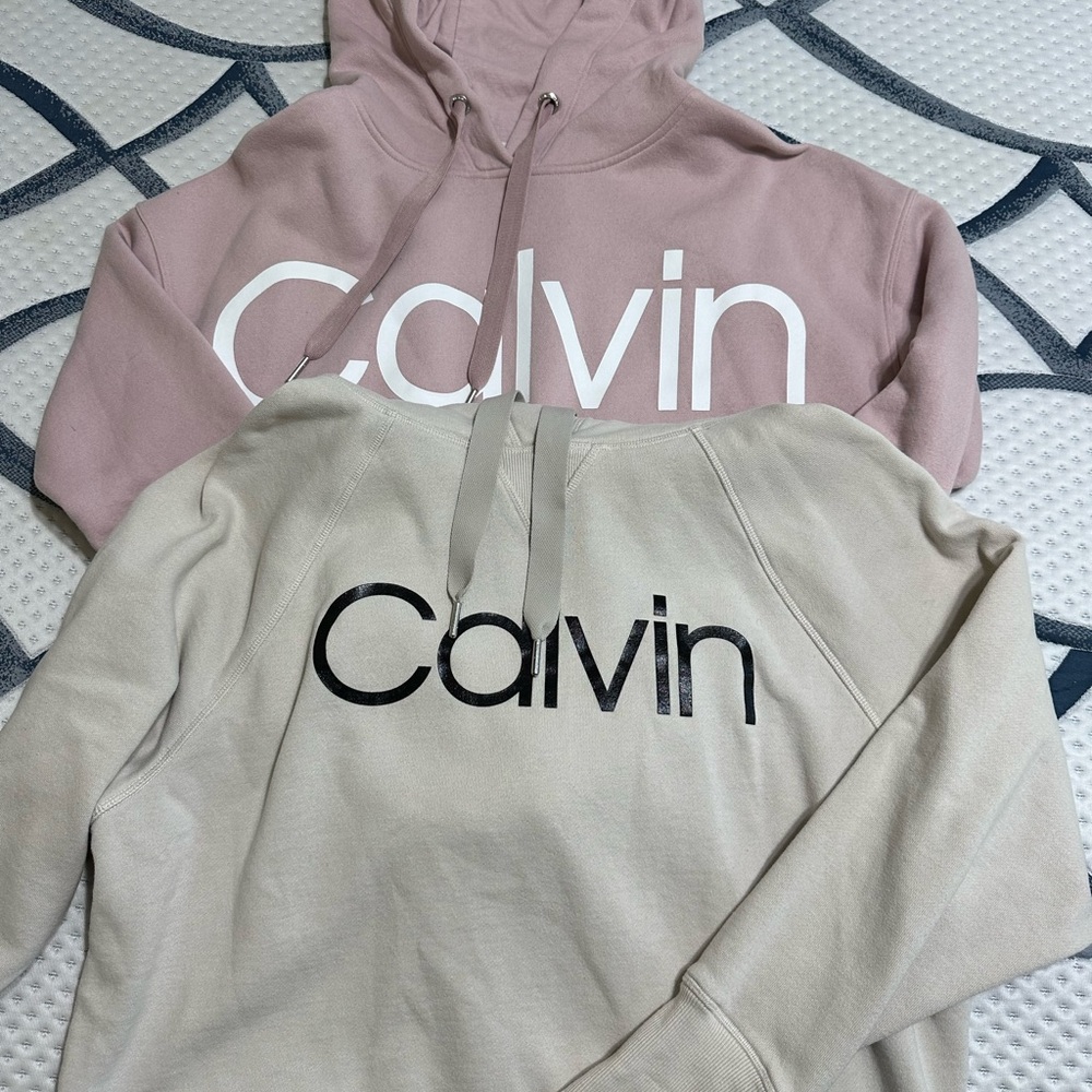 Calvin Klein Blush and Beige Hoodies